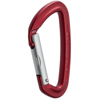 NRS Sliq Straight Gate Carabiner red silver